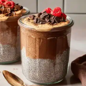 High-Protein Peanut Butter & Chocolate Chia Pudding