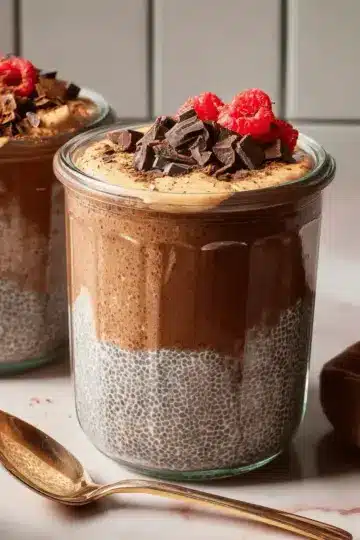 High-Protein Peanut Butter & Chocolate Chia Pudding