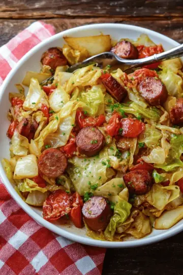 Cabbage and Sausage Skillet