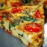 Spinach, Tomato & Cheese Frittata
