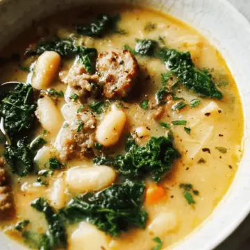 Sausage, Kale, and White Bean Soup