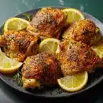 Lemon and Garlic Baked Chicken Thighs