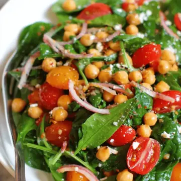 Spinach Chickpea Salad Recipe