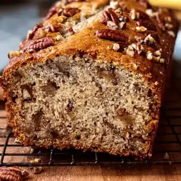 Pecan Banana Bread Recipe – Moist & Crunchy
