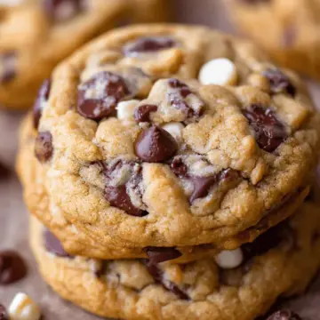 Triple Chocolate Chip Cookies