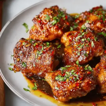 Honey Garlic Chicken Thighs