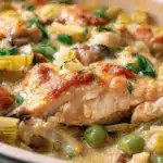 Chicken and leek casserole