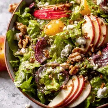 Apple Walnut Salad Recipe with Balsamic Vinaigrette