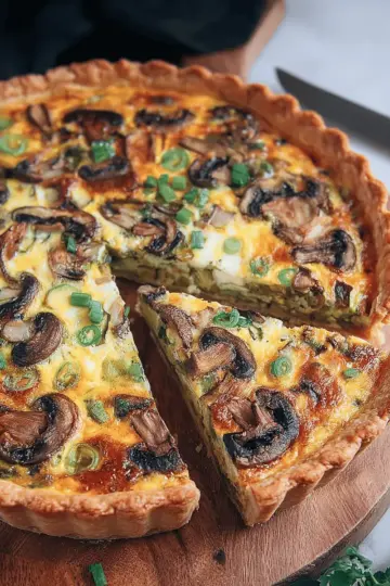 Leek and Mushroom Quiche