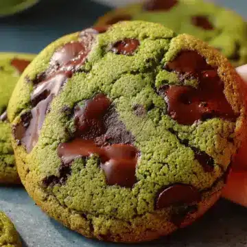 Matcha Chocolate Chip Cookies