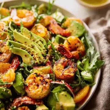 Citrus Grilled Shrimp and Avocado Salad