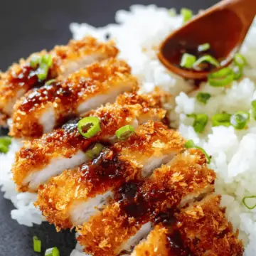 Crispy Japanese Chicken Katsu with Homemade Tonkatsu Sauce