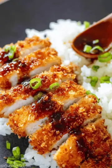 Crispy Japanese Chicken Katsu with Homemade Tonkatsu Sauce