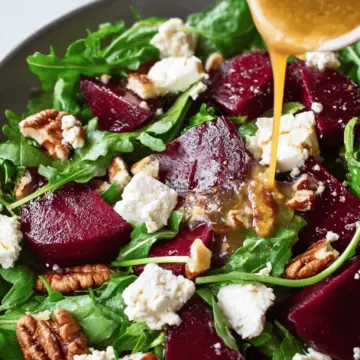 Beet and Arugula Salad with Goat Cheese