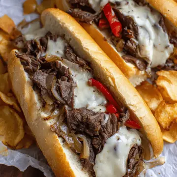 Tender Philly Cheesesteaks (in Marinade)