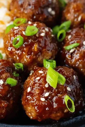 The Best Sticky Asian Glazed Meatballs Recipe