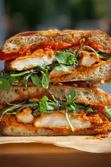Crunchy Chicken Romesco Sandwich