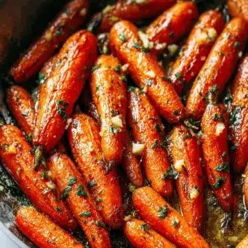 Honey Roasted Carrots With Garlic Butter