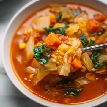 Vegetable Soup with Cabbage