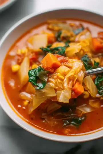 Vegetable Soup with Cabbage