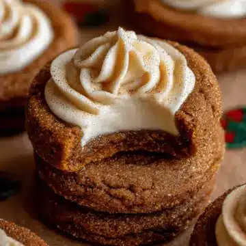 Gingerbread Cheesecake Cookies