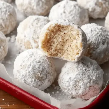 Pinterest Facebook Email Share Snowball Cookies