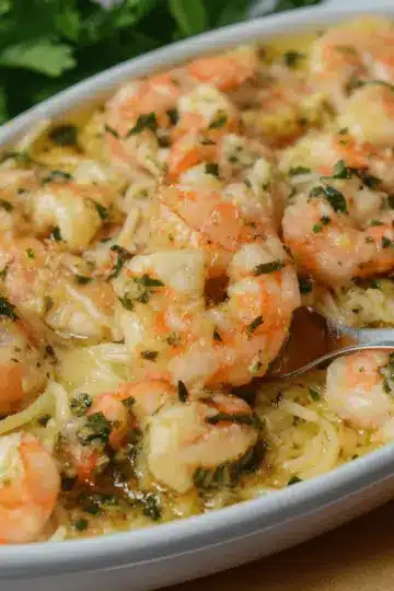 Shrimp Scampi Pasta Bake