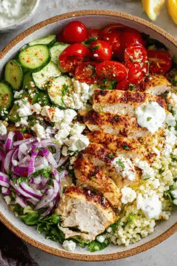 Greek Chicken Bowls