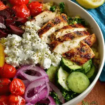 Low Carb Greek Chicken Bowl