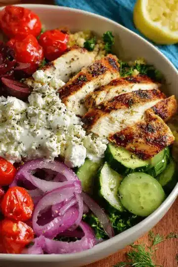 Low Carb Greek Chicken Bowl