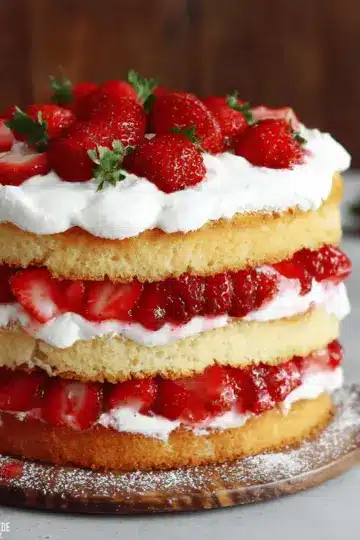 Strawberry Shortcake Cake