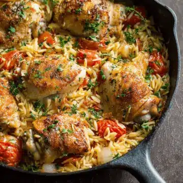 One Pot Chicken and Orzo