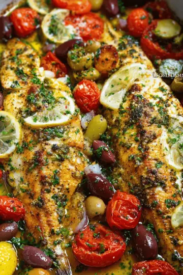 Easy Mediterranean Baked Fish