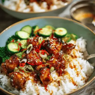 Sticky Chicken Rice Bowls