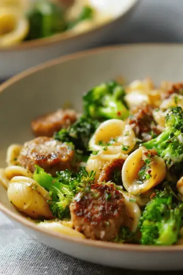 Orecchiette with Sausage and Broccoli