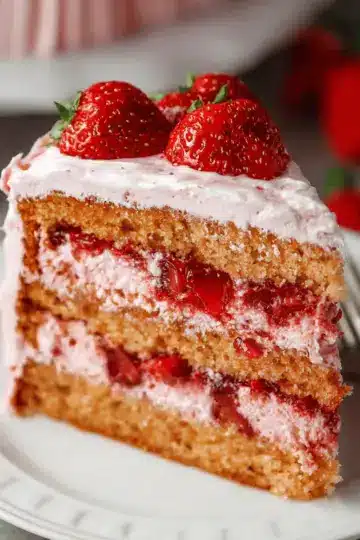 Homemade Strawberry Cake