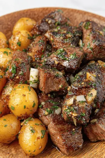 Garlic Butter Steak and Potatoes