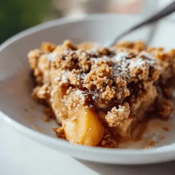 Healthy Breakfast Apple Crumble