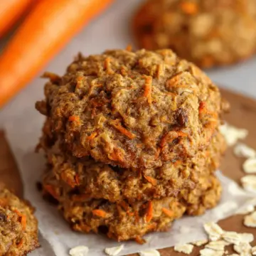 Healthy Carrot Cake Oatmeal Cookies