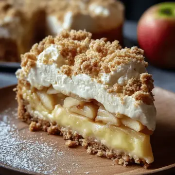 Mascarpone Apple Crumble Torta
