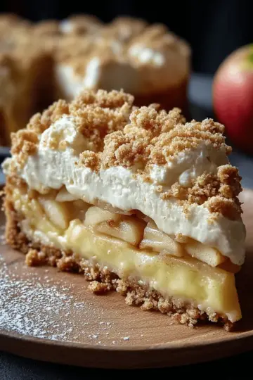 Mascarpone Apple Crumble Torta