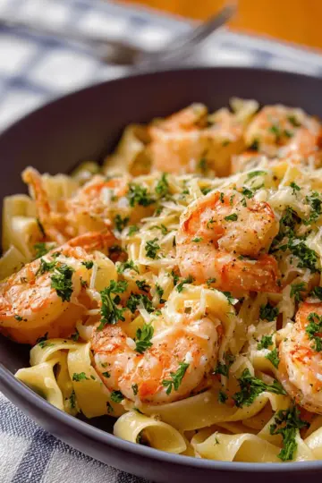 Knoblauch-Butter-Shrimp Pasta