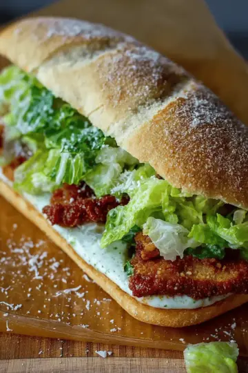 Crispy Chicken Caesar Sandwich