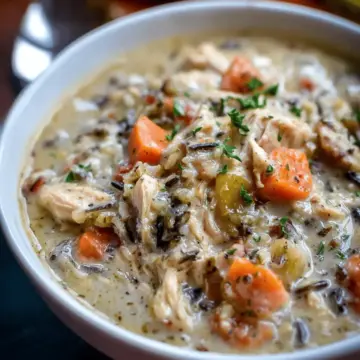 Slow Cooker Chicken Wild Rice Soup