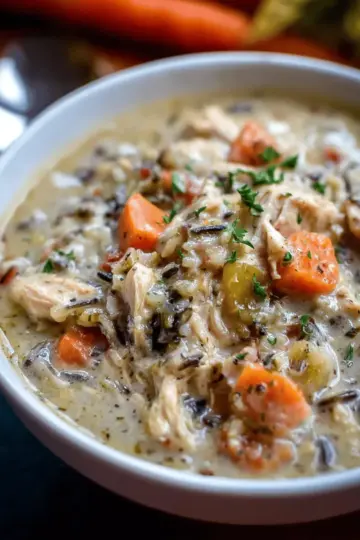 Slow Cooker Chicken Wild Rice Soup