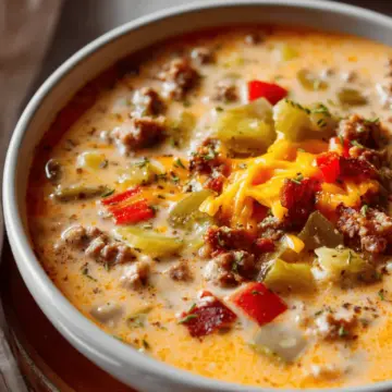 Cheeseburger Soup