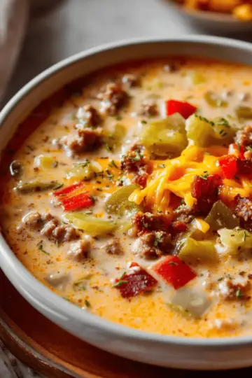 Cheeseburger Soup