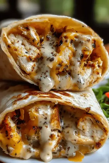 Cheesy Garlic Chicken Wraps: A Deliciously Easy Meal