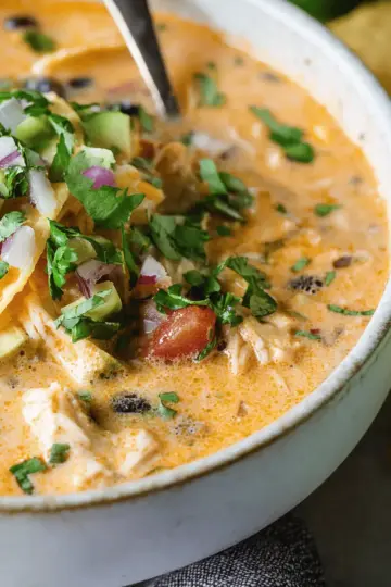 Creamy Chicken Tortilla Soup
