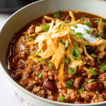 Slow Cooker Beef and Bean Chili